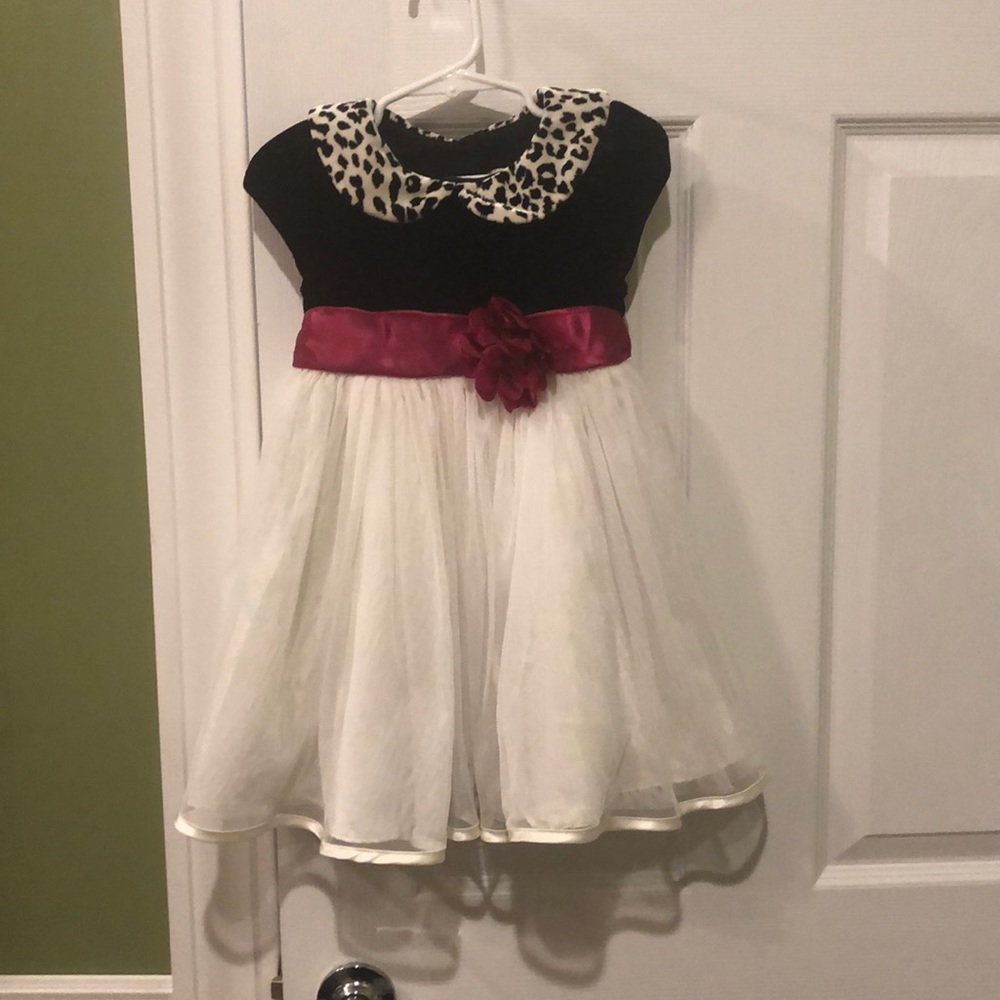 Black and white formal dress